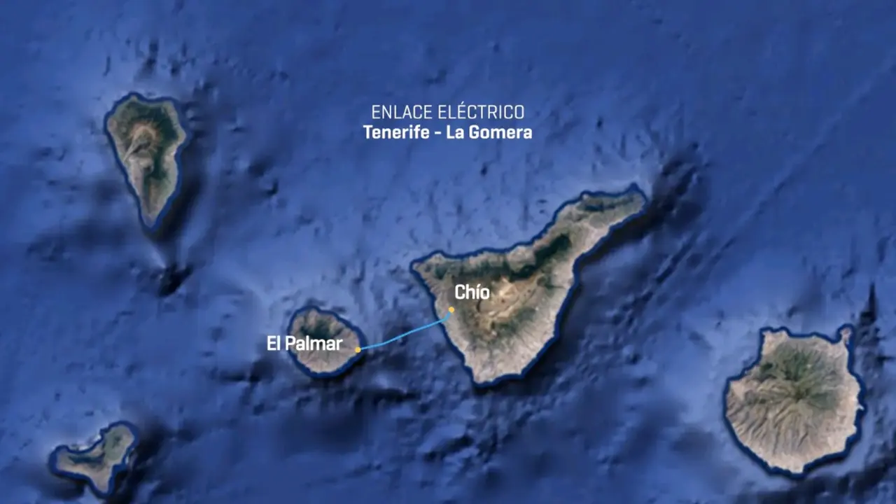 el cable submarino el&eacute;ctrico que unir&aacute; La Gomera con Tenerife