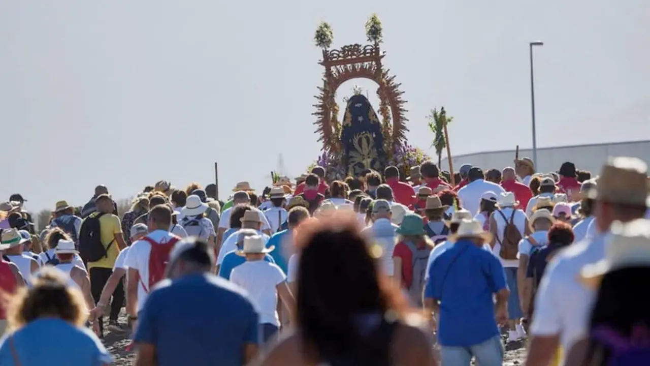 Subida de la Virgen, menos gente pero m&aacute;s devoci&oacute;n,(1)