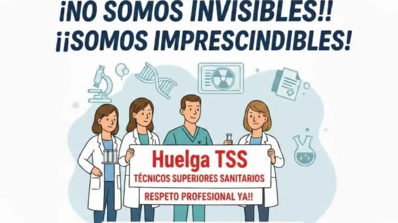 No somos invisibles, el slogan de la protesta de los t&eacute;cnicos