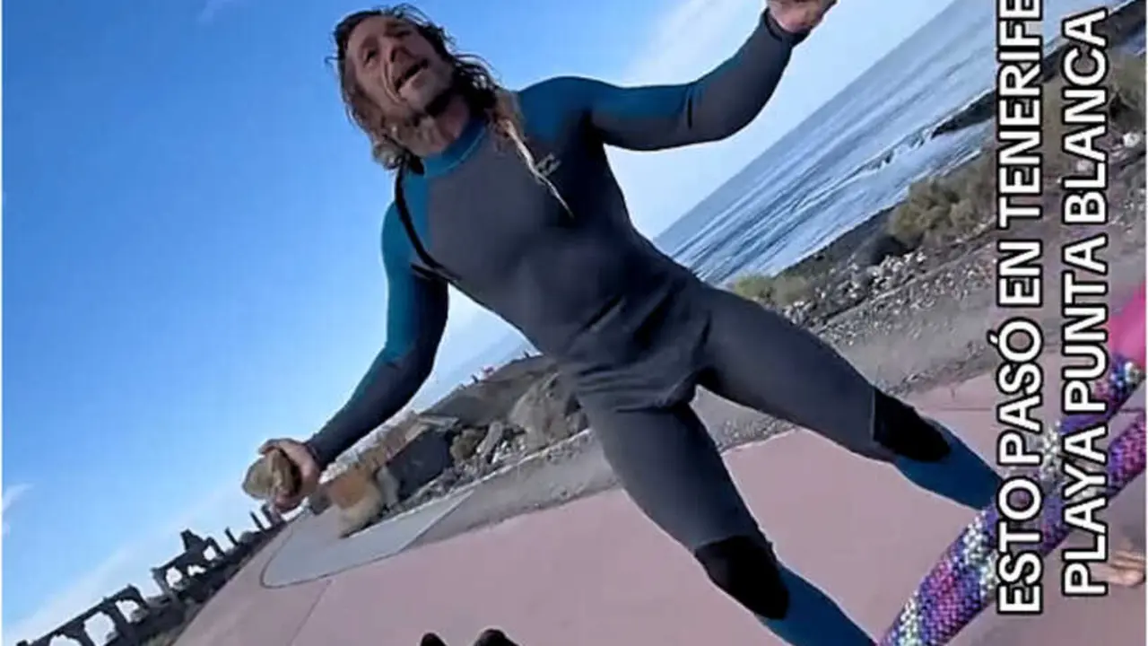 Surfista local ataca a pedradas a dos turistas en Tenerife Sur