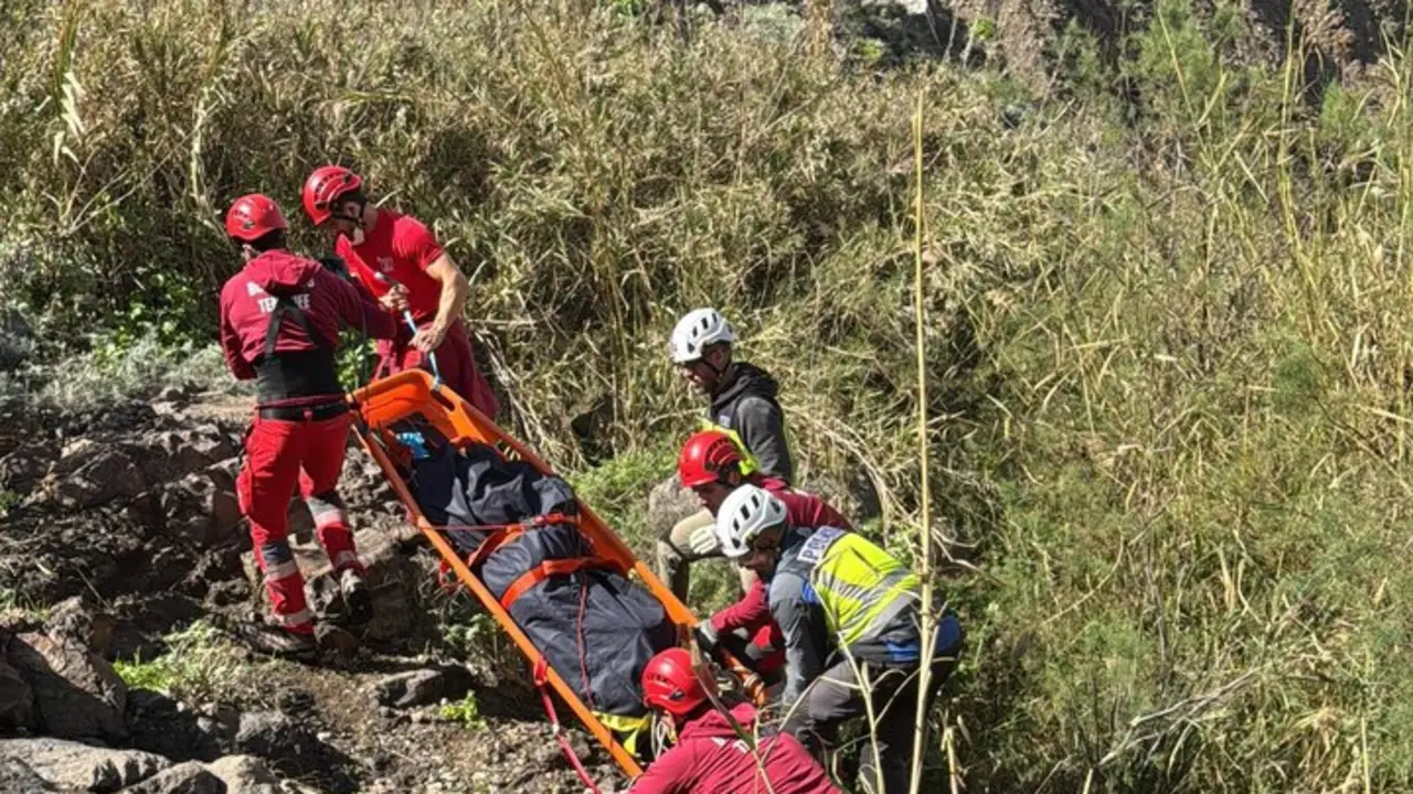 El rescate exigi&oacute; destreza por la complicada orograf&iacute;a