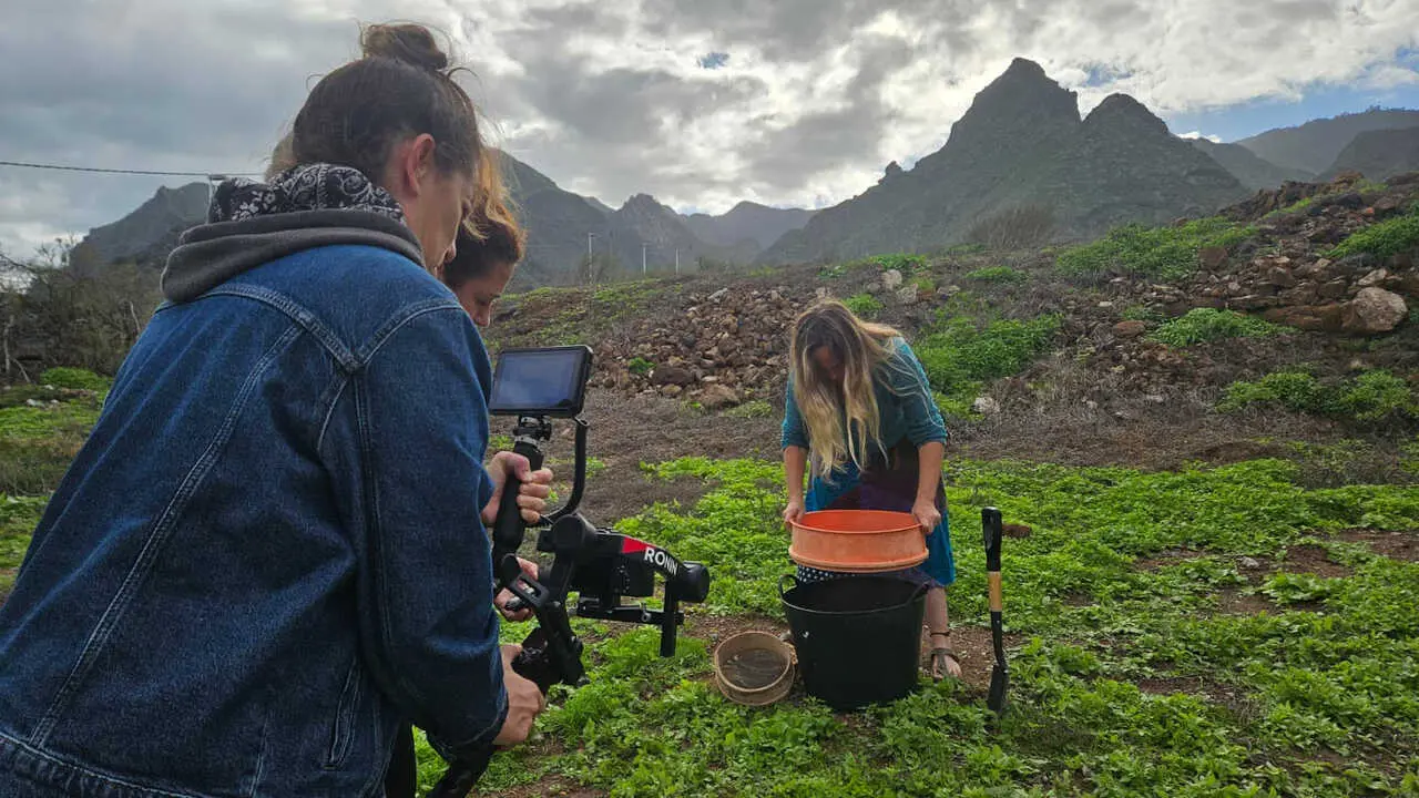 Rodaje Mujeres de Lava