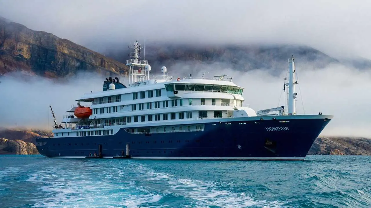 El crucero parti&oacute; de Usshuia, la ciudad m&aacute;s austral de Argentina, hace dos semanas.,