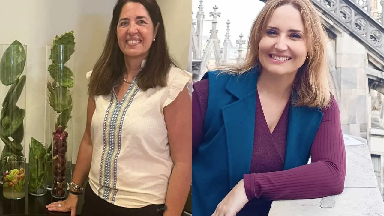 Izda Gloria Lobo y Dcha Eva Dorta