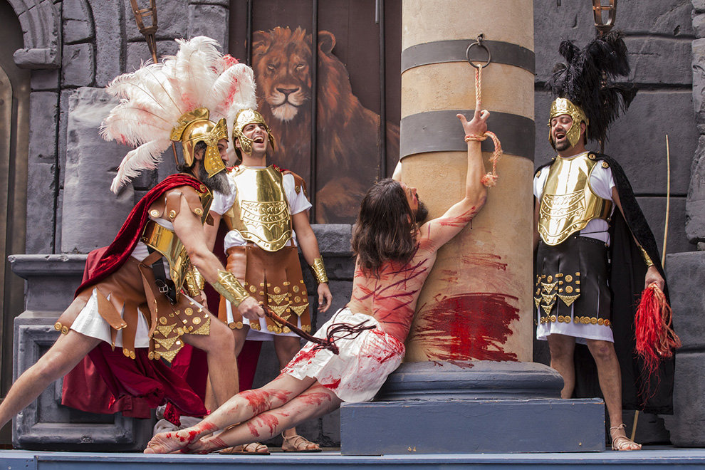 Representacion de la Pasion, Calle grande, Adeje. 25 Marzo 2016. ©Phil Crean.