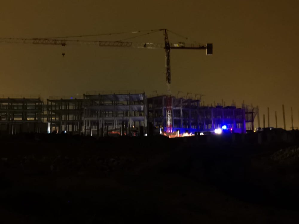movilizacion protesta gruas parar obras hotel La Tejita, 16-17 junio 2020
