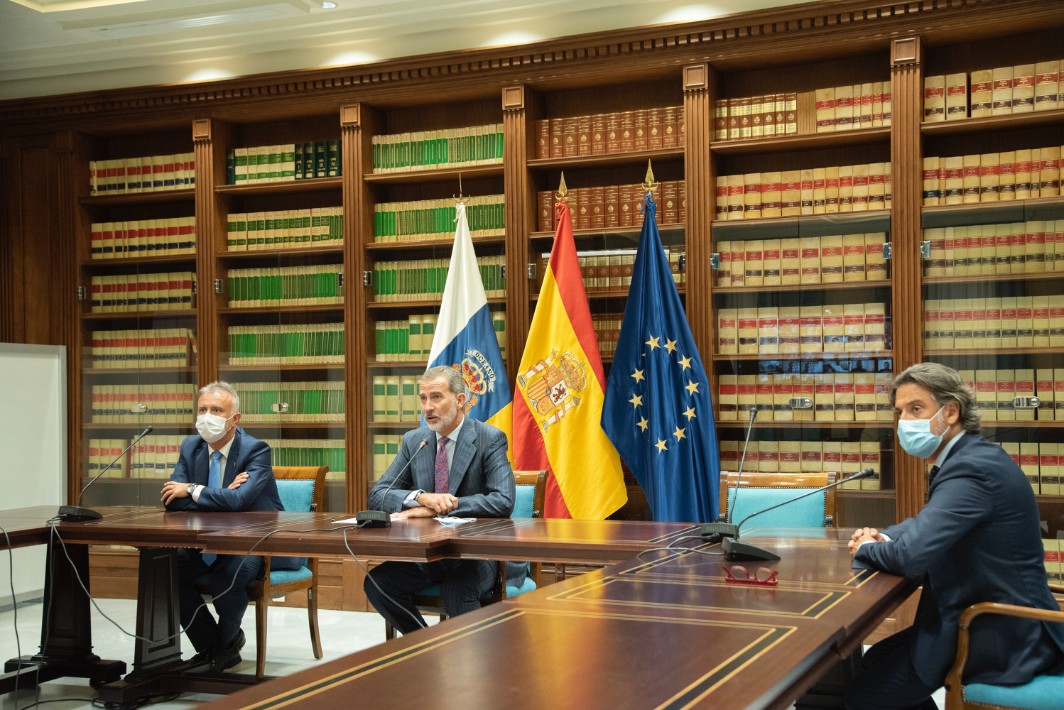 071021 Intervención del Rey Felipe VI en la reunión del Comité Director del PEVOLCA(1)