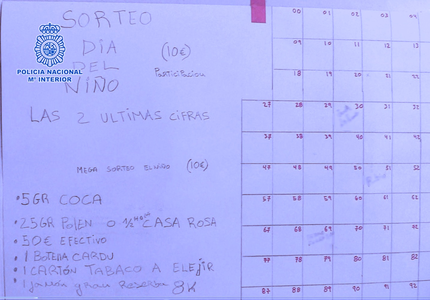 Policía narcos sorteo niño(1)