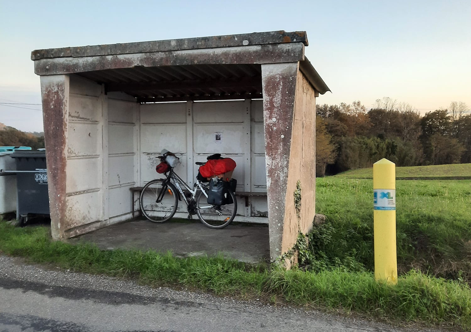 La bicicleta de Nicanor en un descanso